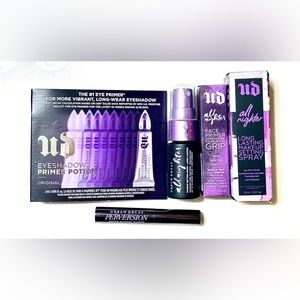 NEW Urban Decay 5pc Bundle All Nighter Setting Spray Eyeshadow Primer Mascara